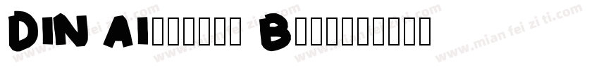 DIN AItemate Bold字体转换